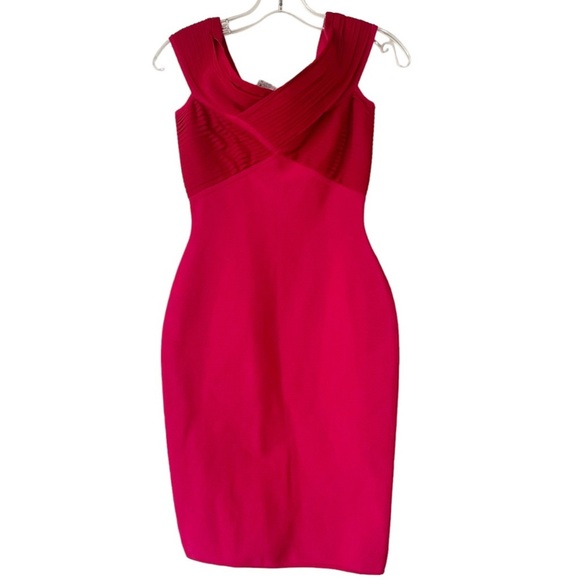 HERVE L.LEROUX red bodycon red dress size 38